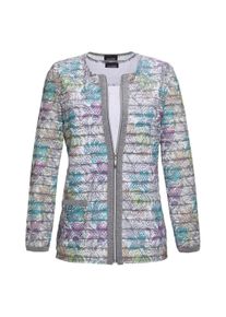 2-in-1-Shirt GOLDNER "Hautschmeichelndes Shirt-Set", Damen, Gr. 40, rosa (mintt&uuml;rkis, ros&eacute;, gemustert), Obermaterial: 90% Polyester PES. 7% Viskose CV. 3% Elasthan EL., Sonstiges, Shirts 2-in-1-Shirt, Jedes Teil ein Unikat