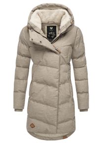 Wintermantel Ragwear "Wintermantel Pavla", Damen, Gr. M, grau (taupe24), Obermaterial: 100% Polyester PES. Obermaterial: Futter: 100% Polyester PES. 100% Polyester PES., M&auml;ntel Wintermantel