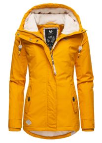 Winterjacke Ragwear "Winterjacke Monade", Damen, Gr. S, gelb (curry22), Obermaterial: 65% Polyester PES. 35% Baumwolle CO. Obermaterial: Futter: 100% Polyester PES. 100% Polyester PES., Jacken Winterjacke