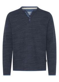 Sweatshirt Blend "Langarmshirt BHKEVO", Herren, Gr. M, blau (salute), Obermaterial: 85% Baumwolle CO. 15% Polyester PES., Sweatshirts Sweatshirt