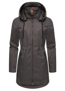 Kurzmantel Ragwear "Kurzmantel Dakkota II", Damen, Gr. XL, grau (dunkelgrau melange), Obermaterial: 100% Polyester PES. Obermaterial: Futter: 100% Polyester PES., M&auml;ntel Kurzmantel