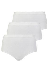 Taillenslip Nina von C. "3er Pack Damen Taillenslip Slipboutique", Damen, Gr. 46, wei&szlig;, Obermaterial: 100% Baumwolle CO., Unterhosen Taillenslip