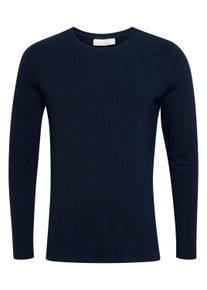 Langarmshirt Casual Friday "Langarmshirt CFTheo", Herren, Gr. S, blau (navy blazer), Obermaterial: 95% Baumwolle CO. 5% Elasthan EL., Shirts Langarmshirt