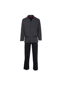 G&ouml;tzburg Schlafanzug G&Ouml;TZBURG "Pyjama", Damen, Gr. L, blau, Obermaterial: 100% Baumwolle CO., Homewear-Sets Schlafanzug