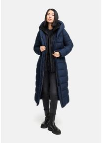 Winterjacke Marikoo "Marikoo Pakoraa 16 Steppmantel N088", Damen, Gr. L, blau (navy), Obermaterial: 100% Polyester PES., Jacken Winterjacke