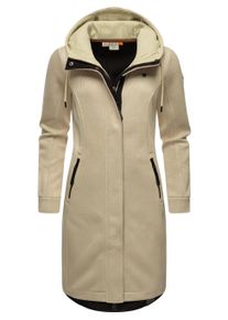 Kurzmantel Ragwear "Kurzmantel Letti Long Bonded", Damen, Gr. XXL, beige (ecru), Obermaterial: 100% Polyester PES., M&auml;ntel Kurzmantel