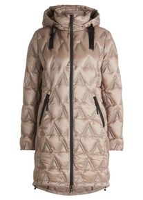 Daunenmantel Gil Bret "Daunenmantel mit Kapuze", Damen, Gr. 46, beige, Obermaterial: 55% Polyester PES. 45% Polyamid PA., M&auml;ntel Daunenmantel