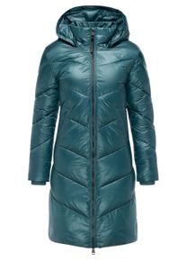 Wintermantel Ragwear "Wintermantel Rebelka Shiny YOUMODO", Damen, Gr. M, gr&uuml;n (ocean gr&uuml;n), Obermaterial: 100% Polyester PES. Obermaterial: Futter: 100% Polyester PES. 100% Polyester PES., M&auml;ntel Wintermantel