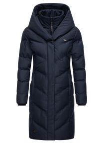 Steppmantel Ragwear "Wintermantel Natalka Melange", Damen, Gr. S, blau (navy24), Obermaterial: 100% Polyester PES. Obermaterial: Futter: 100% Polyester PES. 100% Polyester PES., M&auml;ntel Steppmantel
