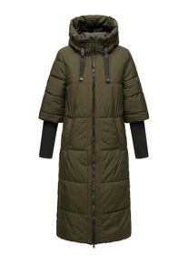 Steppmantel Navahoo "Steppmantel Ciao Miau XIV", Damen, Gr. M, gr&uuml;n (schwarz olive), Obermaterial: 100% Polyester PES. Obermaterial: Futter: 100% Polyester PES. 100% Polyester PES., M&auml;ntel Steppmantel