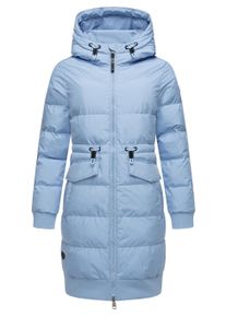 Steppmantel Ragwear "Steppmantel Briosh", Damen, Gr. XXL, blau (cloud), Obermaterial: 100% Polyester PES. Obermaterial: Futter: 100% Polyester PES. 100% Polyester PES., M&auml;ntel Steppmantel