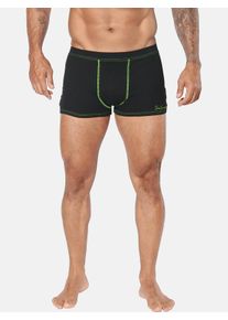 Retro Pants Jan Vanderstorm "2er Pack Retropants RUNESTAD", Herren, Gr. 5XL, schwarz (schwarz gr&uuml;n), Obermaterial: 100% Baumwolle CO., Unterhosen Retro Pants