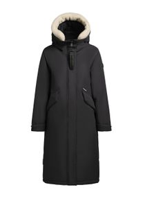 Wintermantel Khujo "Wintermantel Agneta-YM", Damen, Gr. XS, grau (space grau), Obermaterial: 100% Polyester PES. Obermaterial: Futter: 100% Nylon NY. 100% Polyester PES., M&auml;ntel Wintermantel