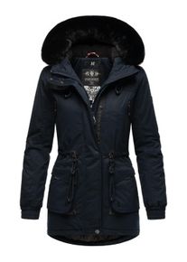 Wintermantel Navahoo "Wintermantel Olessaa", Damen, Gr. XS, blau (navy), Obermaterial: 100% Baumwolle CO. Obermaterial: Futter: 100% Polyester PES. 100% Polyester PES., M&auml;ntel Wintermantel