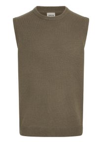 !Solid Longpullunder SOLID "Pullunder SDRICK", Herren, Gr. S, gr&uuml;n (bungee cord), Obermaterial: 60% Lammfell LF. 40% Nylon NY., Pullover Longpullunder