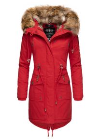 Wintermantel Navahoo "Wintermantel Rosinchen", Damen, Gr. XS, rot, Obermaterial: 100% Baumwolle CO. Obermaterial: Futter: 100% Polyester PES. 100% Polyester PES., M&auml;ntel Wintermantel