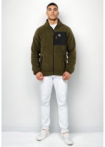 Fleecejacke Arctic Seven "Arctic Seven Herren Sherpa Fleecejacke AS415", Herren, Gr. M, gr&uuml;n (olive), Obermaterial: 100% Polyester PES., Jacken Fleecejacke