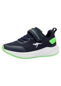 Sneaker Kangaroos "K-RDK FAM EV", M&auml;dchen, Gr. 37, dk navy, lime, Mesh, Synthetik, Schuhe Sneaker