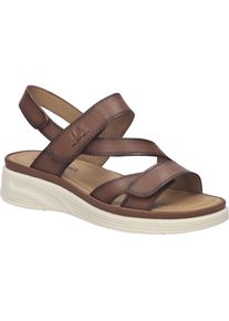 Sandale Josef Seibel "Sevran 05, cognac", Damen, Gr. 36, braun (cognac), Obermaterial: 100% Rindsleder Leather cow., Schuhe Sandale