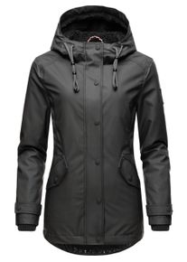 Regenjacke Navahoo "Regenjacke Lindraa", Damen, Gr. XS, schwarz, Obermaterial: 60% PVC PVC. 30% Polyester PES. 10% Polyurethan PU. Obermaterial: Futter: 100% Polyester PES. 100% Polyester PES., Jacken Regenjacke