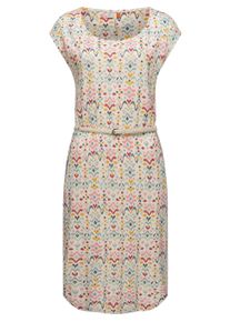Shirtkleid Ragwear "Sommerkleid Lilithe Ikat", Damen, Gr. XXL, N-Gr, beige, Obermaterial: 50% Baumwolle CO. 50% Modal CMD. Obermaterial: 50% Baumwolle CO. 50% Modal CMD., Kleider Shirtkleid