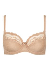 B&uuml;gel-BH LISCA "B&uuml;gel BH Evelyn", Damen, Gr. 85, Cup F, beige (sweet almond), Stoff, Obermaterial: 83% Polyamid PA. 17% Elasthan EL., BHs B&uuml;gel-BH