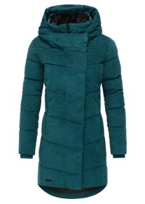 Wintermantel Ragwear "Wintermantel Pavla Cordy YOUMODO", Damen, Gr. 3XL, blau (ocean gr&uuml;n), Obermaterial: 100% Baumwolle CO. Obermaterial: Futter: 100% Polyester PES. 100% Polyester PES., M&auml;ntel Wintermantel