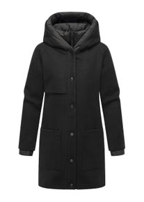 Kurzmantel Navahoo "Kurzmantel Flauschwunder 14", Damen, Gr. 3XL, schwarz, Obermaterial: 90% Polyacryl PAN. 8% Viskose CV. 2% Elasthan EL. Obermaterial: Futter: 100% Polyester PES. 100% Polyester PES., M&auml;ntel Kurzmantel