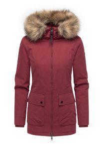 Kurzmantel Ragwear "Kurzmantel Monadetta Warm YOUMODO", Damen, Gr. S, rot (wine rot), Obermaterial: 74% Baumwolle CO. 26% Nylon NY. Obermaterial: Futter: 100% Polyester PES. 100% Polyester PES., M&auml;ntel Kurzmantel