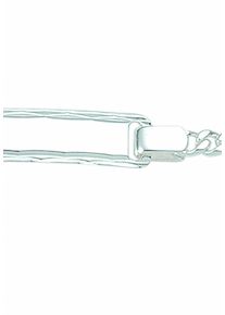 Adelia&acute;s Silberarmband ADELIA&acute;S "925 Silber Flach Panzer Armband 18,5 cm &Oslash; 2,4 mm" Gr. 18,5, silber, Armb&auml;nder, Damen, Silber 925 (Sterlingsilber), Silberarmband