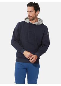Kapuzensweatshirt Babista "Sweatshirt ELEGANZARA", Herren, Gr. XL, blau (dunkelblau), Obermaterial: 60% Baumwolle CO. 40% Polyester COOLMAX PES(Coolmax)., Sweatshirts Kapuzensweatshirt