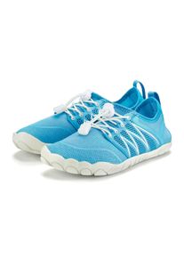 Aquaschuh Venice Beach "Badelatsche, Badeschuhe, Badeschlappe, Wasserschuh, leichter Slipper", Damen, Gr. 42, blau (himmelblau), Obermaterial: 100% Textilmaterial. Decksohle: 100% Textilmaterial. Futter: 100% Textilmaterial. Laufsohle: 100% Synthetik, unifarben, Schuhe Aquaschuh, mit elastischen B&auml;ndern, schnelltrocknend, ultraleicht VEGAN