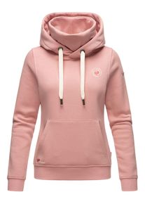 Kapuzenpullover Marikoo "Marikoo Chihiroo Damen Hoodie B913", Damen, Gr. XS, rosa (pastellrose), Obermaterial: 80% Baumwolle CO. 20% Polyester PES., Pullover Kapuzenpullover