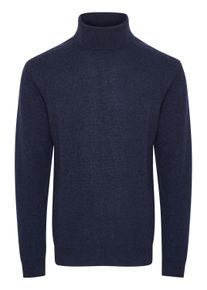 Rollkragenpullover Casual Friday "Strickrollkragenpull CFKarl", Herren, Gr. L, blau (navy blazer), Obermaterial: 80% Wolle WO. 20% Polyamid PA., Pullover Rollkragenpullover