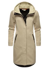 Kurzmantel Ragwear "Kurzmantel Letti Long Bonded", Damen, Gr. 3XL, beige (ecru), Obermaterial: 100% Polyester PES., M&auml;ntel Kurzmantel