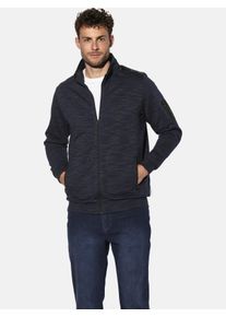 Sweatjacke Babista "Sweatjacke ALVIRO", Herren, Gr. L, blau (dunkelblau melange), Obermaterial: 90% Baumwolle CO. 10% Polyester COOLMAX PES(Coolmax)., Sweatjacken Sweatjacke