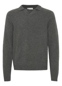 Longsleeve Casual Friday "Strickpullover CFKARL LAMBSWOOL", Herren, Gr. XXL, grau (pewter mix), Obermaterial: 80% Wolle mw. 20% Polyamid PA., Pullover Longsleeve