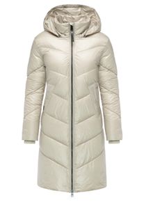 Wintermantel Ragwear "Wintermantel Rebelka Shiny YOUMODO", Damen, Gr. XS, beige (bone), Obermaterial: 100% Polyester PES. Obermaterial: Futter: 100% Polyester PES. 100% Polyester PES., M&auml;ntel Wintermantel