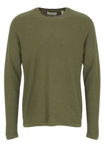 Strickfleece-Pullover Blend "Strickpullover BHABAS", Herren, Gr. XL, gr&uuml;n (olive night), Obermaterial: 100% Baumwolle CO., Pullover Strickfleece-Pullover