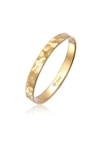 Silberring Elli Premium "Ring Bandring Freundschaftsring Ehering 585er Gelbgold" Gr. 52, gold, Fingerringe, Damen, 52, Gelbgold 585, Silberring