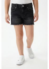 Jeansshorts KIDS Only "KOGROBYN EX VINT DNM SHORTS AZG529 NOOS", Jungen, Gr. 122, N-Gr, schwarz (washed schwarz), Denim/Jeans, Obermaterial: 99% Baumwolle, 1% Elasthan, unifarben, regular fit ca. Mitte Oberschenkel, Jeans Jeansshorts, Topseller
