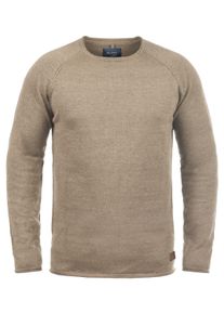 Strickfleece-Pullover Blend "Strickpullover BHJohn", Herren, Gr. XL, beige (beige braun), Obermaterial: 100% Baumwolle CO., Pullover Strickfleece-Pullover