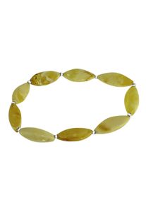 Armband OSTSEE-SCHMUCK "- Tasja - Bernstein -" Gr. 19, gelb, Armb&auml;nder, Damen, Bernstein, Armband