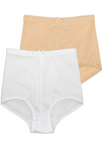 Sassa Mode Miederhose SASSA "2er Sparpack Miederhose Bodyforming", Damen, Gr. 80, bunt (puder wei&szlig;), Stoff, Obermaterial: 80% Polyamid PA. 20% Elasthan EL., Unterhosen Miederhose