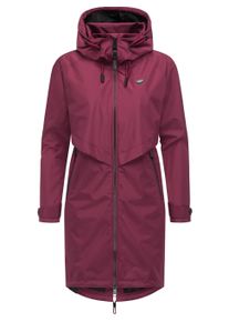 Jerseymantel Ragwear "Jerseymantel Frodik", Damen, Gr. S, rot (wine25), Obermaterial: 100% Polyester PES. Obermaterial: Futter: 100% Polyester PES., M&auml;ntel Jerseymantel