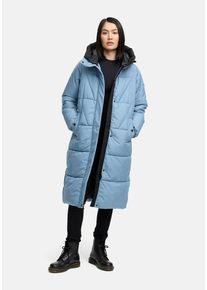 Winterjacke Marikoo "Marikoo Yaskaa Damen Herbst Winter Parka Jacke N112", Damen, Gr. XXL, blau (powder blau), Obermaterial: 100% Polyester PES., Jacken Winterjacke