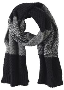 Strickschal Jan Vanderstorm "Schal FLONNI", Herren, Gr. Blacklist, schwarz (schwarz gemustert), Obermaterial: 100% Polyacryl PAN., Modet&uuml;cher Strickschal
