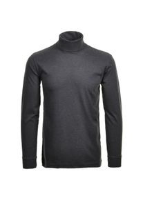 Sweatshirt Ragman "Longsleeve Langarm Basic Rollkragen Regular Fit", Herren, Gr. L, grau (dunkelgrau), Obermaterial: 100% Baumwolle CO., Sweatshirts Sweatshirt