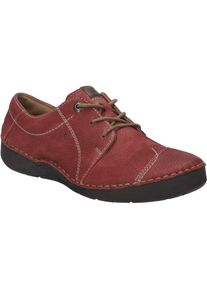 Schn&uuml;rschuh Josef Seibel "Fergey 20, rot", Damen, Gr. 44, rot, Obermaterial: 100% Rindsleder Leather cow., Schuhe Schn&uuml;rschuh