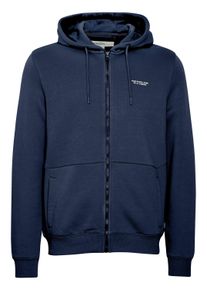 Kapuzensweatjacke Blend "Kapuzensweatshirtjac BHPepe", Herren, Gr. S, blau (marineblaus), Obermaterial: 60% Baumwolle CO. 40% Polyester PES., Sweatjacken Kapuzensweatjacke